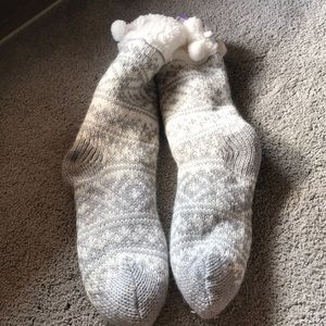 FAIR ISLE SLIPPER SOCKS!